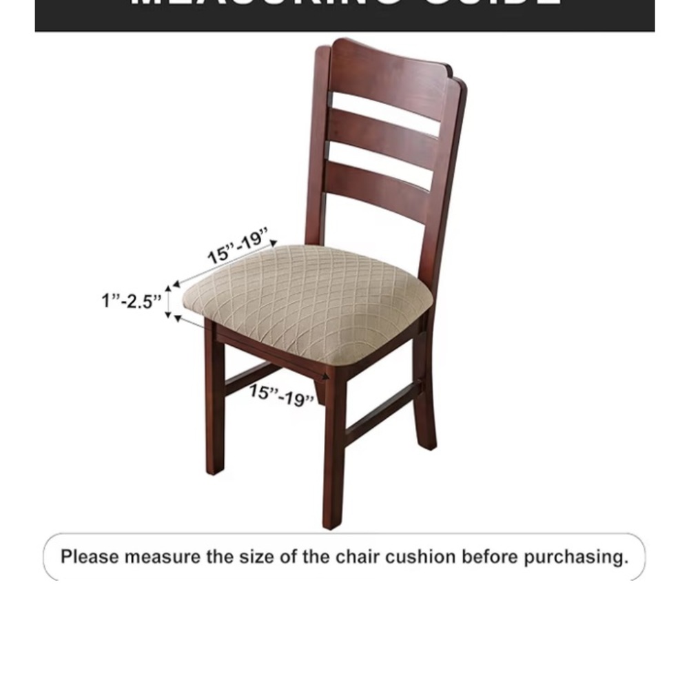 Genina waterproof seat cover dining room